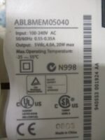 Telemecanique ABL8MEM05040 Power Supply 100-240VAC Input 5VDC 4A 20W DIN *Tested - Image 4