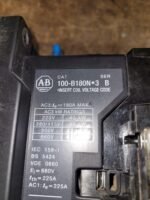AB 100-B180N*3 Ser. B CONTACTOR 208V 60HZ, 225A Coil voltage 110VAC. - Image 3