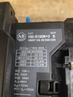 AB 100-B180N*3 Ser. B CONTACTOR 208V 60HZ, 225A Coil voltage 110VAC. - Image 4