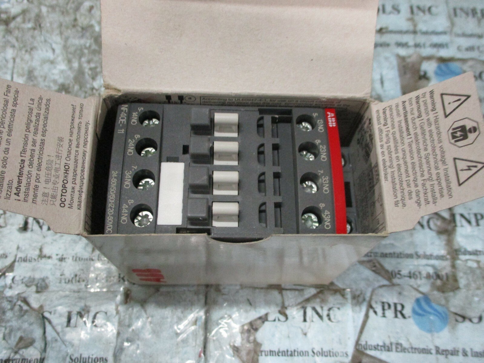 ABB-NF40E-11-Relay-ABB-1SBH137001R1140-Contactor-Relay-20-60VDC-400V-NEW-166455742917 ABB NF40E-11 Relay ABB 1SBH137001R1140 Contactor Relay 20-60VDC 400V *NEW* - Image 1