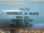 Aero M CGS332T500X5L3PD Capacitor Type CGS 3300MFD 500VDC 677-9734-A *TESTED* - Image 5