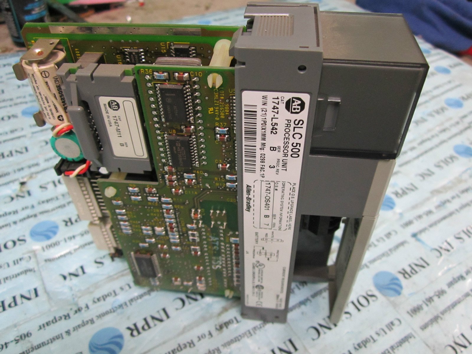 Allen-Bradley-1747-L542-Processor-Unit-504-SerB1747-OS401-Ser-B-FRN-7-Tested-160858732607 Allen Bradley 1747-L542 Processor Unit 5/04 Ser/B1747-OS401 Ser B FRN 7 *Tested* - Image 1