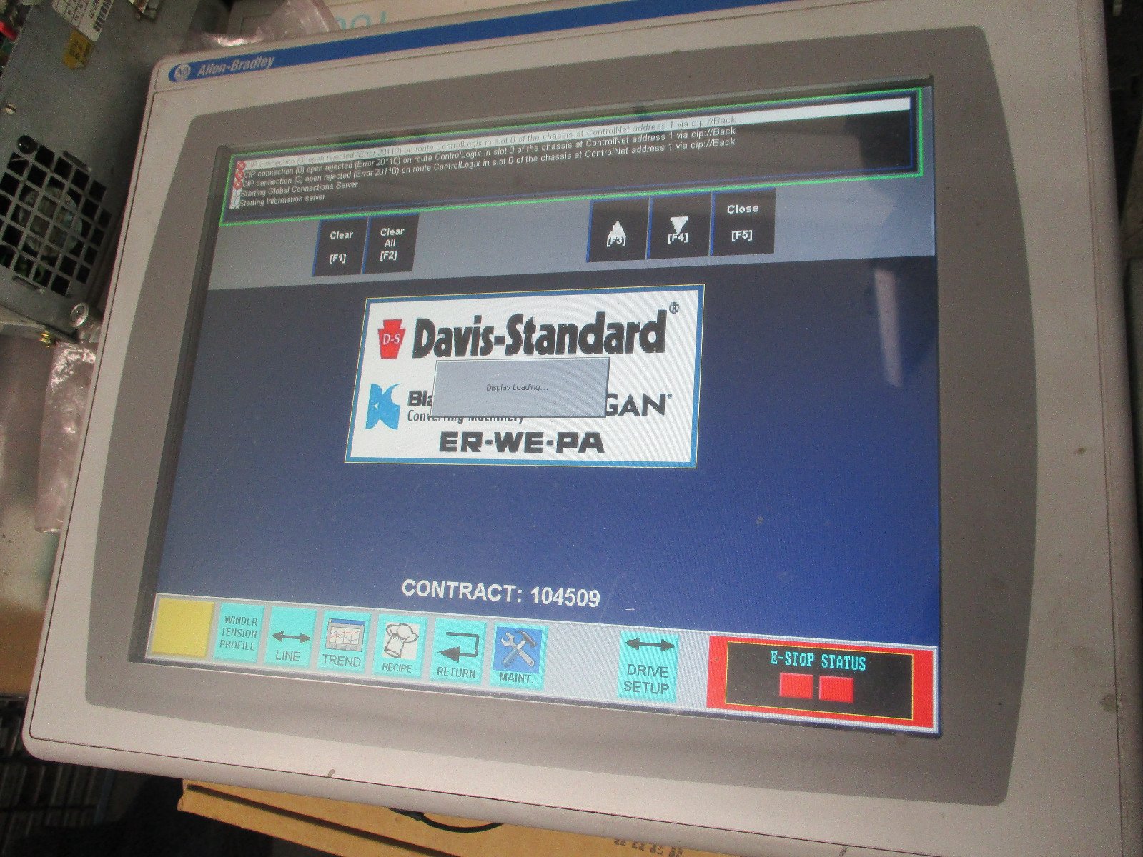 Allen-Bradley-2711P-T15C15D1-Panleview-Plus-1500-Ser-A-2711P-RDT152C-Tested-163315026767 Allen Bradley 2711P-T15C15D1 Panleview Plus 1500 Ser A 2711P-RDT152C *Tested* - Image 1