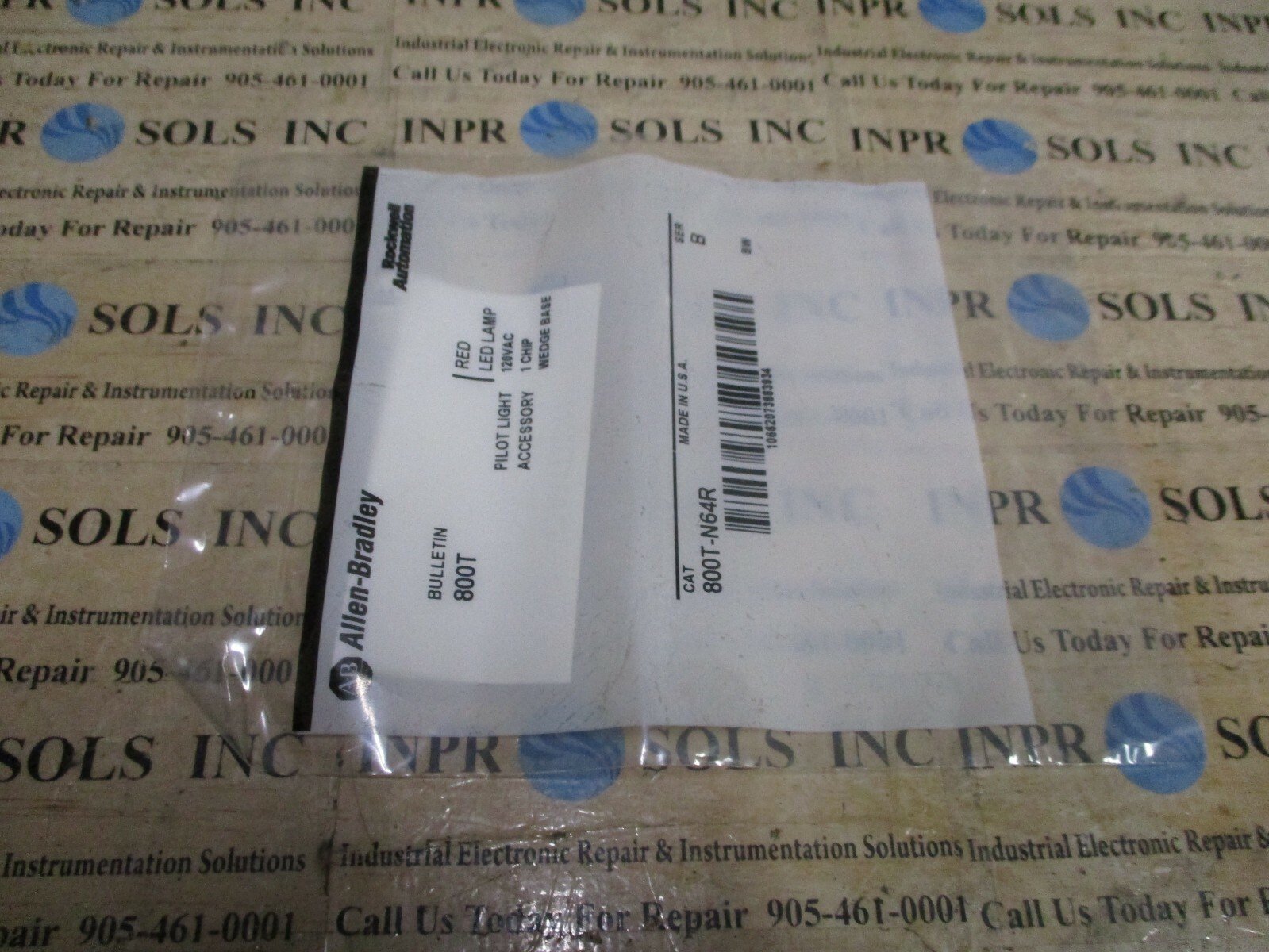 Allen-Bradley-800T-N64R-Pilot-Light-RED-LED-Lamp-120VAC-1-CHIP-Ser-B-NEW-165336377927 Allen Bradley 800T-N64R Pilot Light RED LED Lamp 120VAC 1 CHIP Ser B *NEW* - Image 1