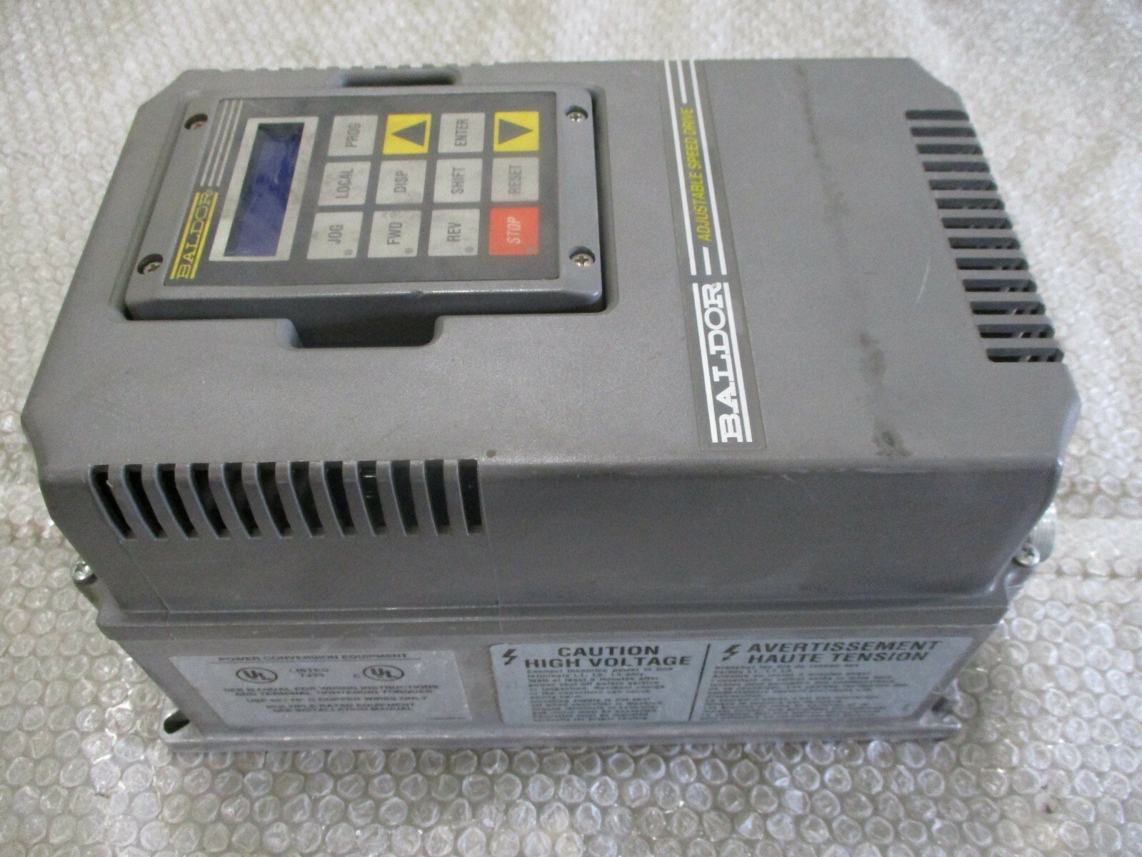 Baldor-ID15H502-E-Adjustable-Speed-Drive-575VAC-2HP15kW-34Amp-23HP-Tested-153958055357 Baldor ID15H502-E Adjustable Speed Drive 575VAC 2HP/1.5kW 3/4Amp 2/3HP *Tested* - Image 1