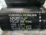 CORNELL DUBILIER CE740711-12 DCME1228 710uF 500VDC *TESTED LOT OF 2* - Image 7