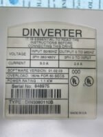 Control Technique DINVERTER Type DIN3380110B AC Drive 1.1KW *Tested & Working** - Image 4