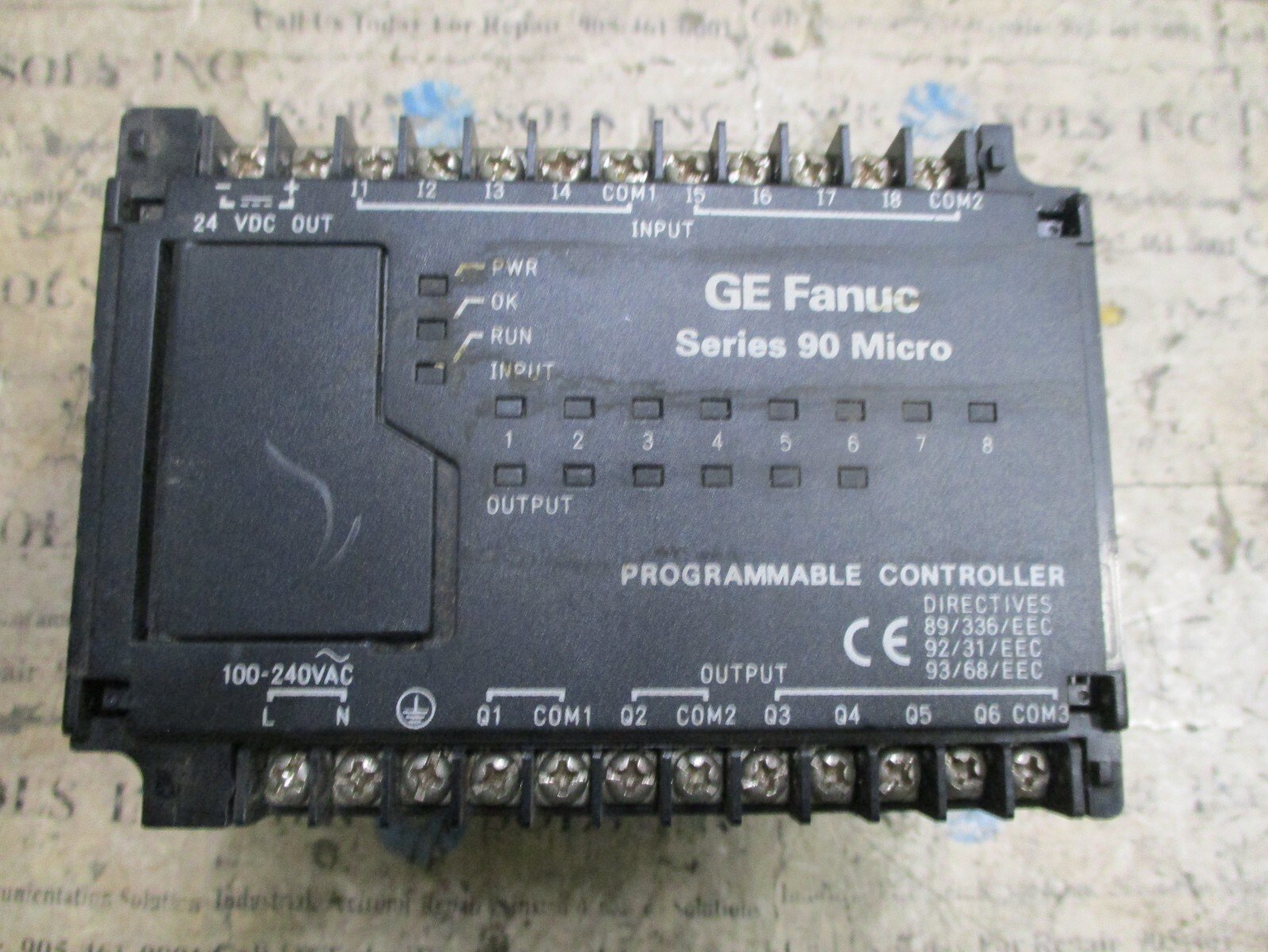 GE-Fanuc-IC693UDR001GP1-Series-90-Micro-Programmable-Controller-100-240VTested-155503576697 GE Fanuc IC693UDR001GP1 Series 90 Micro Programmable Controller 100-240V*Tested* - Image 1