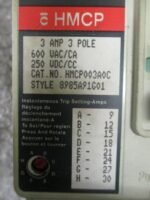 GE Westinghouse HMCP003A0C Ser. C Circuit AC Breaker 3A 600VAC 250DC 3P *Tested* - Image 8