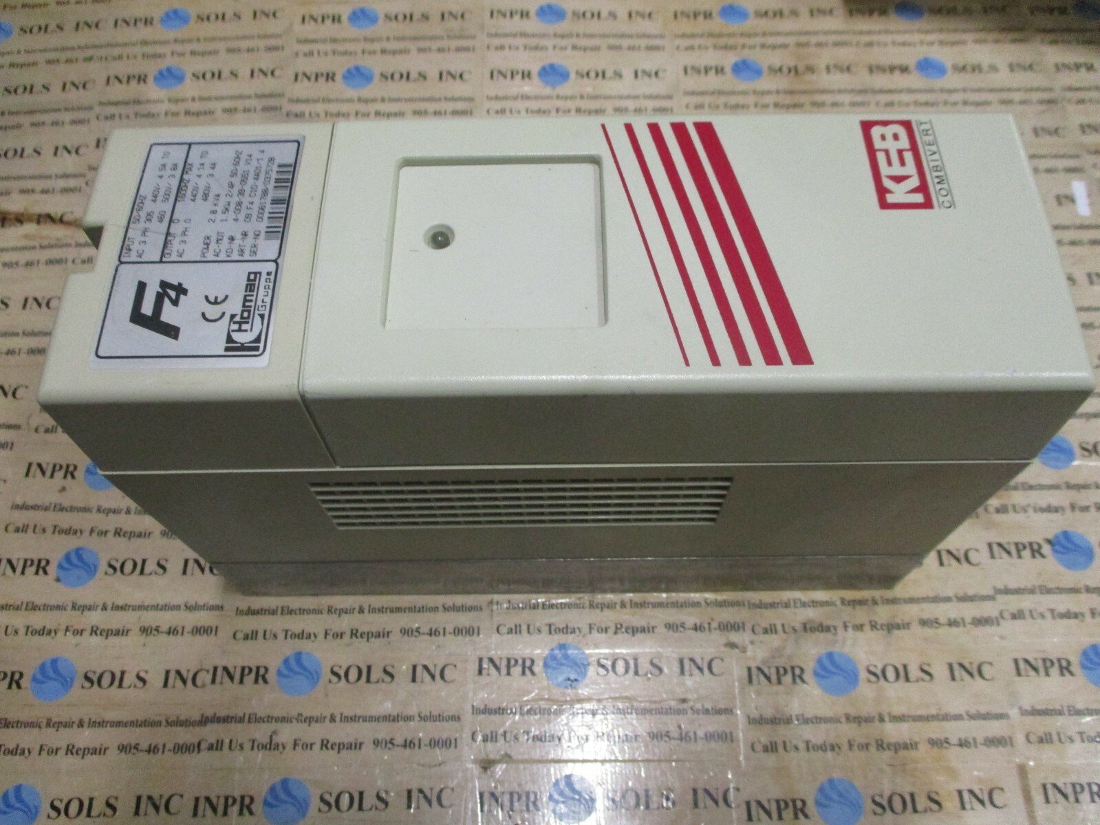 KEB-HOMAG-09F4C1D-4A01-F4-Series-AC-Drive-480VAC-28kVA-15kW-V-14-Tested-165279962157 KEB HOMAG 09.F4.C1D-4A01 F4 Series AC Drive 480VAC 2.8kVA 1.5kW V 1.4 *Tested* - Image 1