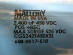 Mallory CGS242T450X5L Capacitor 2400uF 450VDC Surge 525VDC 658-0517-510 *Tested* - Image 8