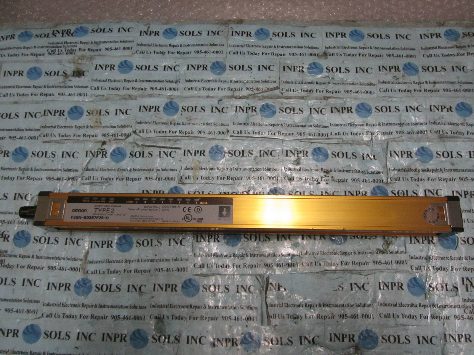 OMRON-F3SN-B0367P25-D-Safety-Light-Curtain-Type-2-Fully-Tested-161188803247 OMRON F3SN-B0367P25-D Safety Light Curtain Type 2 *Fully Tested* - Image 1