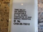 Potter & Brumfield CKB-38-70010 Time Delay relay Adjustable 0.1-10s 120V*Tested* - Image 7