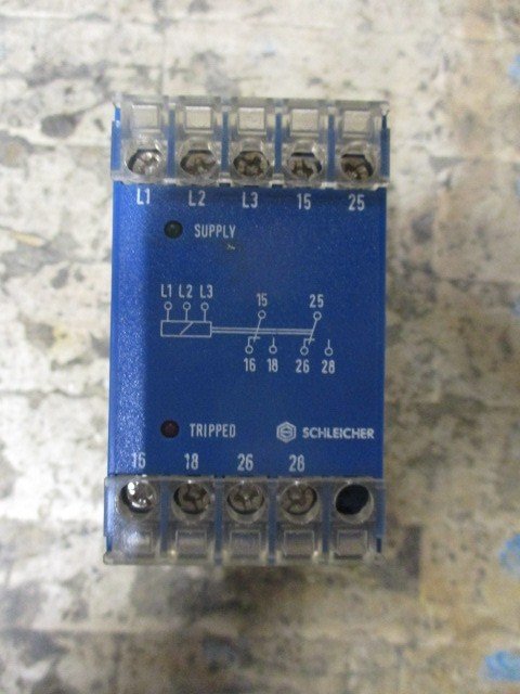 Schleicher-SAP1003-Phase-Monitoring-Relay-380-415VAC-50-60Hz-Nr-18309321Tested-167921342537 Schleicher SAP1003 Phase Monitoring Relay 380-415VAC 50-60Hz Nr 18309321*Tested* - Image 1