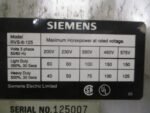 Siemens RVS-6-125 Solid State Starter 200-600VAC 60-150HP Siemens RVS-6 *Tested* - Image 8
