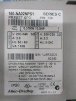 Allen Bradley 160-AA02NPS1 Preset SPD SerC FRN 7.06 0.37kW/0.5HP 200-240*Tested* - Image 5