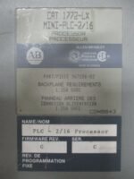 Allen Bradley 1772-LX MINI-PLC-2/16 Processor Series C FirmwareREV G *Tested* - Image 5