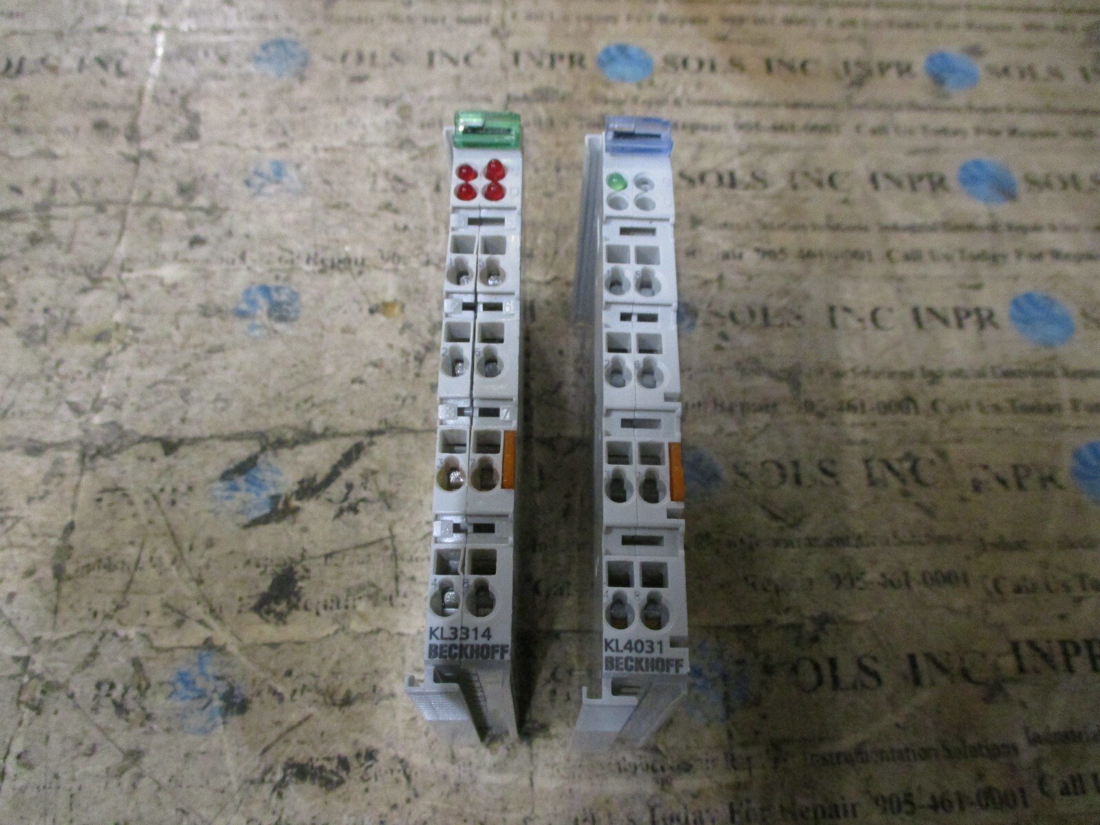 Beckhoff-KL4031-1xAnalog-Output-KL3314-4xInput-for-Thermoelements-PLC-Uni-NEW-166576600658 Beckhoff KL4031 1xAnalog Output KL3314 4xInput for Thermoelements PLC Uni *NEW* - Image 1