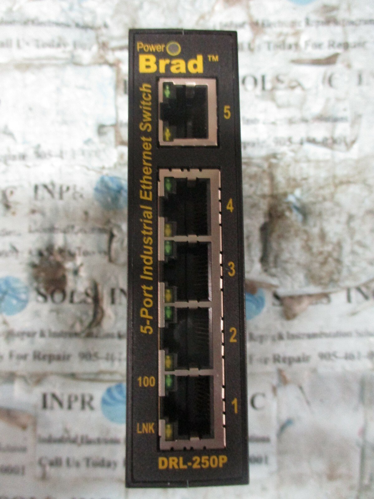 Brad-DRL-250P-5-Port-Industrial-Ethernet-Switch-Molex-10-30VDC-Rev-201-Tested-153784850638 Brad DRL-250P 5-Port Industrial Ethernet Switch Molex 10-30VDC Rev 2.01 *Tested* - Image 1