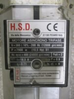 CERAMIC H.S.D. Spindle Trifase Motor 12000 /min 10.5HP 7900W 18A 380VAC *Tested* - Image 8