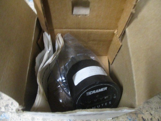 Cramer-636W-AA-Hour-Meter-Elapsed-Time-Indicator-115V-60Hz-99999-Minutes-NEW-168016272958 Cramer 636W-AA Hour Meter Elapsed Time Indicator 115V 60Hz 9999.9 Minutes *NEW* - Image 1