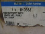 EATON Cutler-Hammer 1HD363 Heavy Duty Safety Switch 100A 600VAC 3P Fusible *NEW* - Image 10