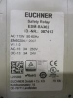 EUCHNER ESM-BA302 Safety Relay Module EUCHNER ESM-BA3 Relay 115VAC *Tested* - Image 5