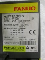 FANUC A06B-6127-H209 aiSV 80/80HV Servo Unit 11.6kW 18.2A Ser D 679VDC *Tested* - Image 7