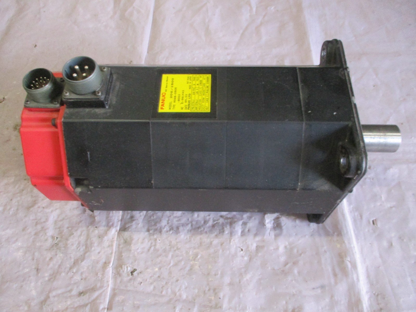 Fanuc-A06B-0505-B002-20S1500-AC-Servo-Motor-23Nm-15A-1500rpm-142V-8PoleTested-167649443018 Fanuc A06B-0505-B002 20S/1500 AC Servo Motor 23Nm 15A 1500rpm 142V 8Pole*Tested* - Image 1