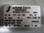Jafferson 216-1121-000 Electric Power Transformer 120/240HV 12/24LV 0.25KVA*NEW* - Image 6