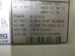 KEB 13F4C1E4A01 Homag F4 Inverter Drive 5.5kW 8.3kVA 480VAC 11Amp *Tested* - Image 7