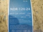 MW Mean Well NDR-120-24 DC Power Supply 100-240VAC 24VDC 5A NDR-120-24 *Tested* - Image 5