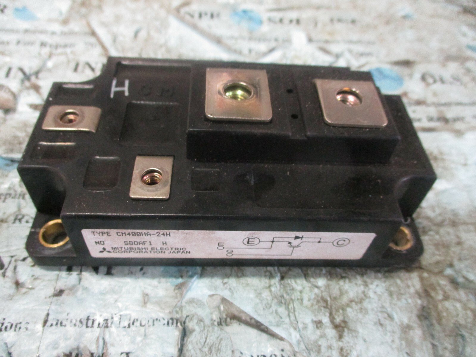 Mitsubishi-CM400HA-24H-IGBT-Power-Module-Mitsubishi-Electric-IGBT-Unit-Tested-164304145468 Mitsubishi CM400HA-24H IGBT Power Module Mitsubishi Electric IGBT Unit *Tested* - Image 1