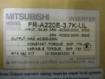 Mitsubishi FR-A220E-3.7K-UL Melsec Inverter 200-220VAC 5HP 17/a8Amp *Tested* - Image 5