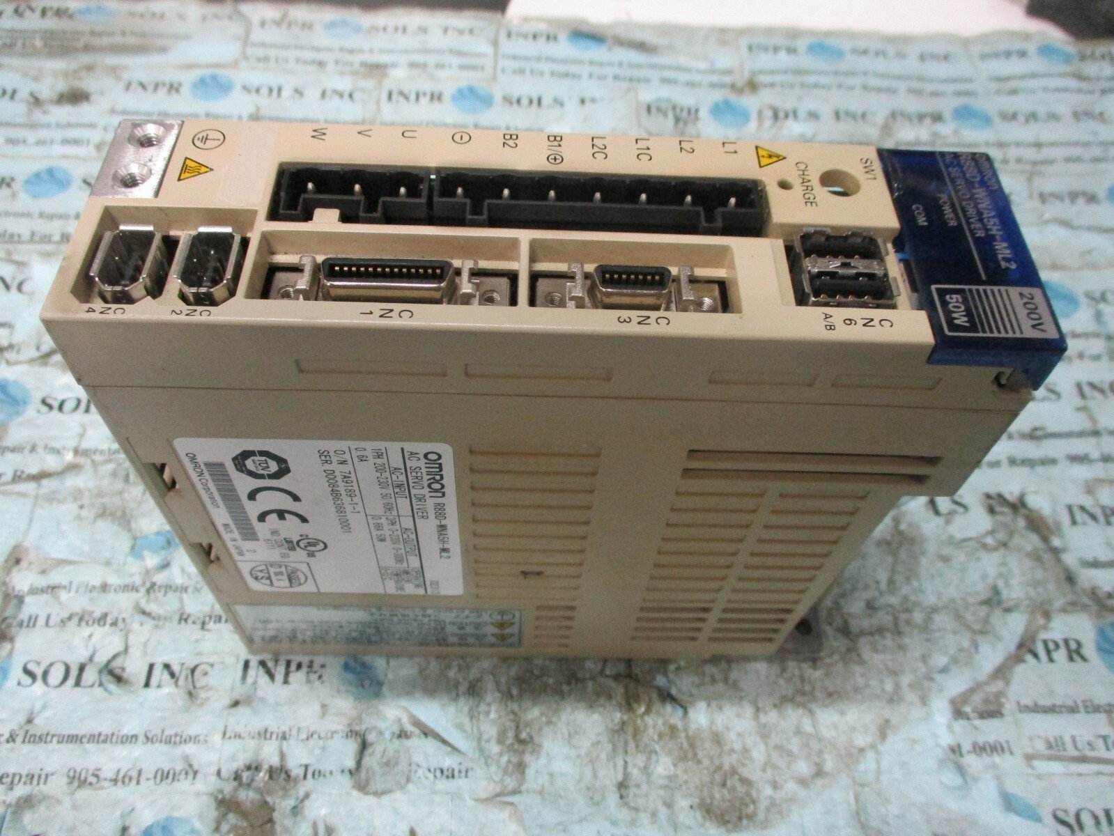 Omron-R88D-WNA5H-ML2-AC-Servo-Driver-200-230VAC-66A-50W-ON-7A9189-1-1-Tested-153846637378 Omron R88D-WNA5H-ML2 AC Servo Driver 200-230VAC .66A 50W O/N 7A9189-1-1 *Tested* - Image 1