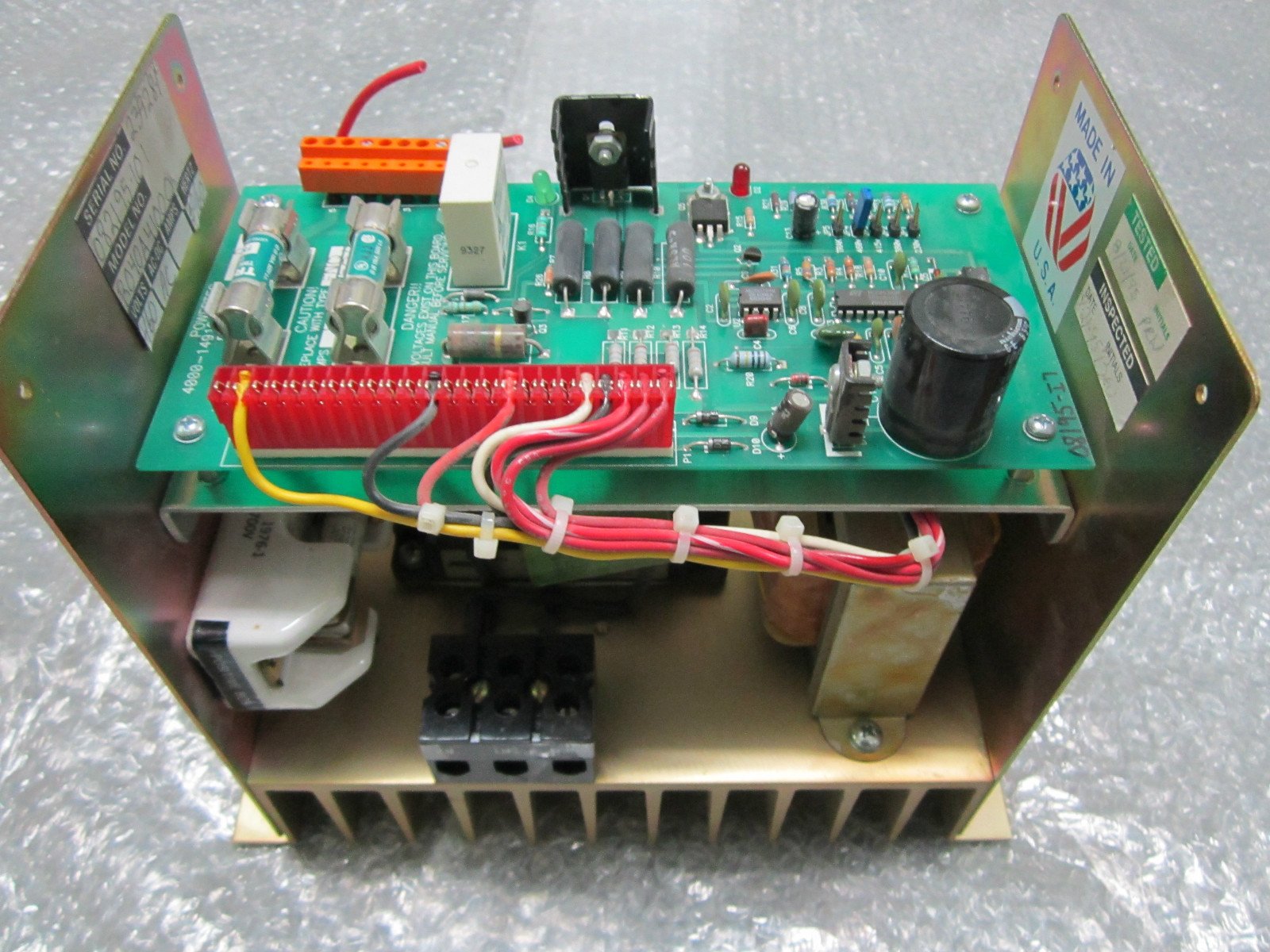 POWERTEC-Brushless-R040A41000-DC-Drive-Breaking-Unit-460V-50HP-Fully-Tested-161163907258 POWERTEC Brushless R040A41000 DC Drive Breaking Unit 460V 50HP *Fully Tested* - Image 1