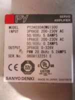 SANYO DENKI PY2A030A0MG1S00 Servo Amplifier Unit 230VAC 5.2A 20.8kHZ PWM*Tested* - Image 7