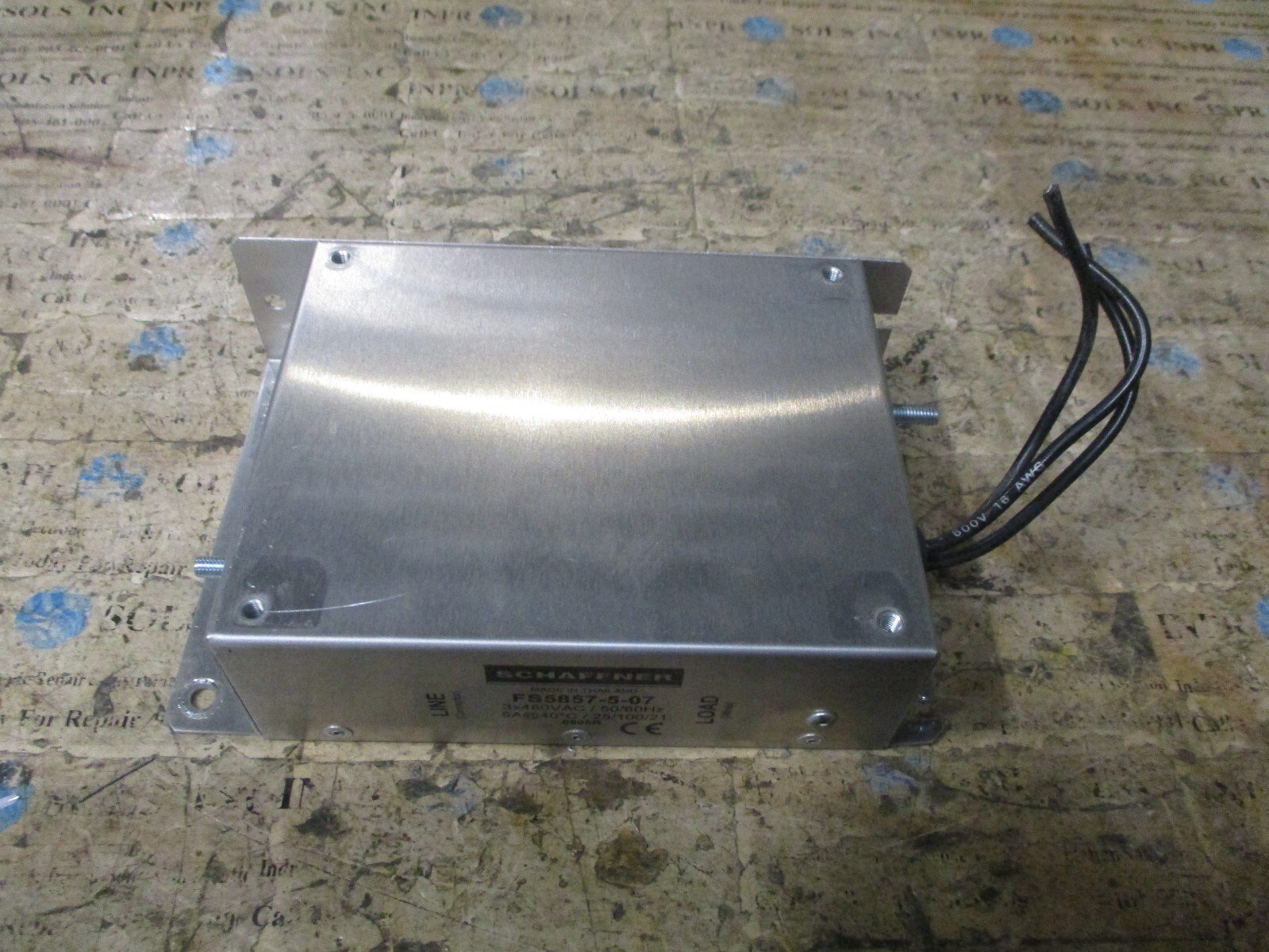 SCHAFFNER-FS5857-5-07-Line-Filter-Module-3x480VAC-5A-FS5857-5-07-Tested-167546446328 SCHAFFNER FS5857-5-07 Line Filter Module 3x480VAC 5A FS5857-5-07 *Tested* - Image 1