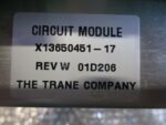 THE Trane Company X13650451-17 Circuit Module Card REV W 01D206 *Fully Tested* - Image 7