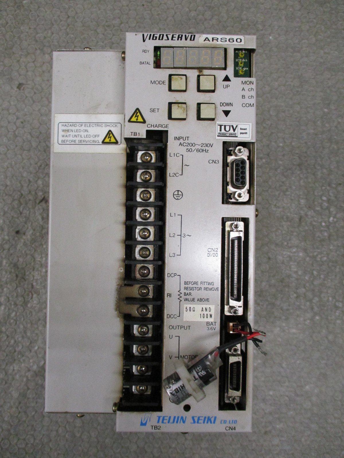 Vigoservo-ARS60-15-ARS60-VigoServo-Control-15kW-200-230VAC-106A-Fully-Tested-152786584288 Vigoservo ARS60-15 ARS60 VigoServo Control 1.5kW 200-230VAC 10.6A *Fully Tested* - Image 1