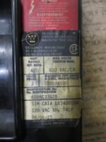 Westinghouse 6086C33G28 AC Breaker 400A 600VAC 3P 2605D15G05 Shunt TRIP *Tested* - Image 7