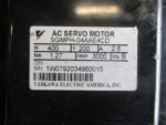 Yaskawa SGMPH-04AAE4CD AC Servo Motor 400W 200V 2.6A 1.27Nm 3000rpm B *Tested* - Image 8