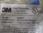 3M HGC1M-N72-BLU Heel Grounder Blue 1" Sole Cup Style 1 Meg Resistor *NEW* - Image 6