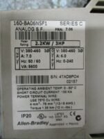 Allen Bradley 160-BA06NSF1 Analog S.F. 460VAC Ser C FRN 7.06 2.2kW/3HP *Tested* - Image 4