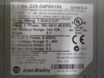 Allen Bradley 22B-D4P0N104 Powerflex 40 AC Drive 1.5kW/2HP 480VAC Ser A *Tested* - Image 5