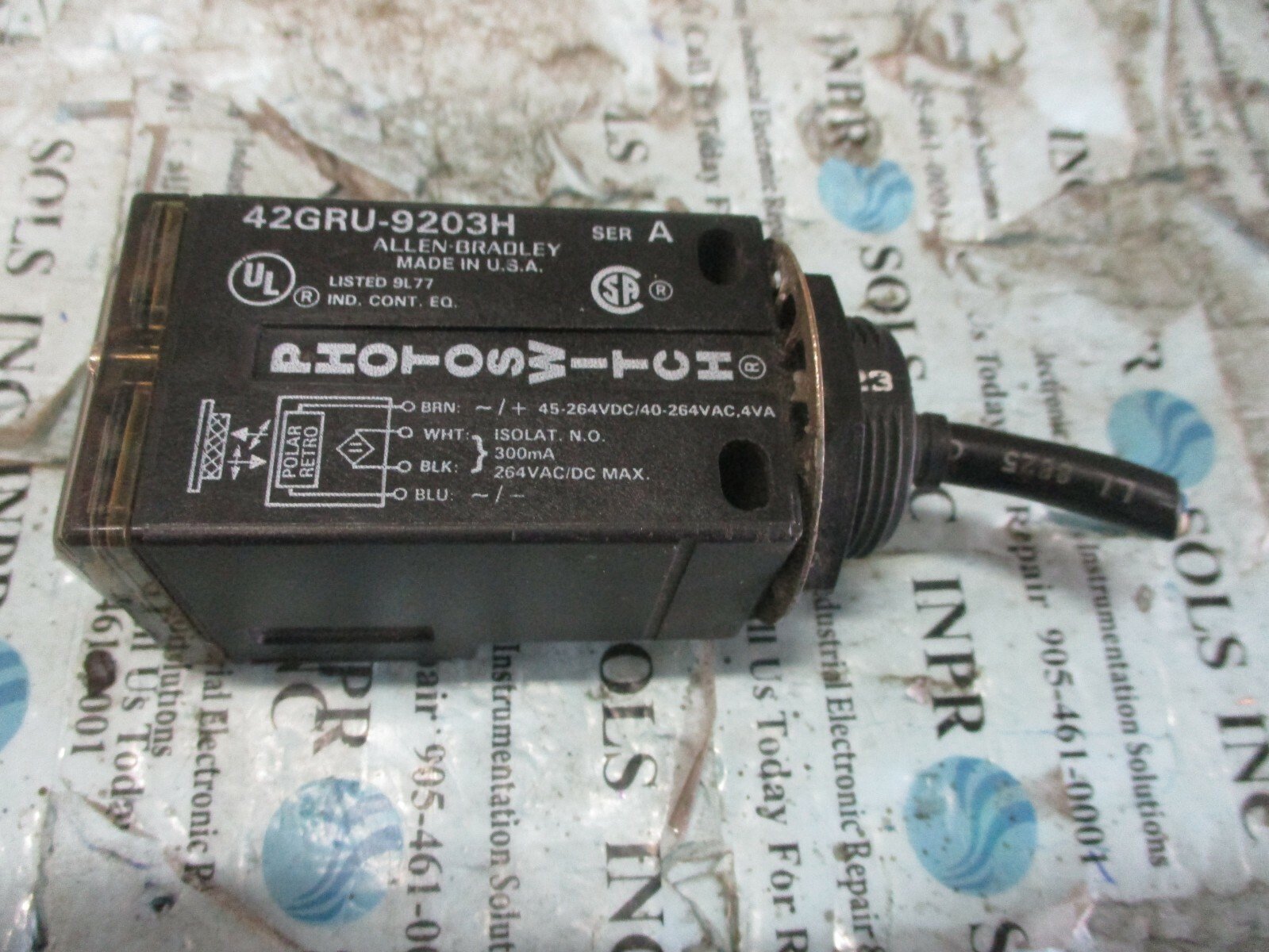 Allen-Bradley-42GRU-9203H-Photo-Switch-45-264VDC-40-264VAC-4VA-300mA-Tested-154024682819 Allen Bradley 42GRU-9203H Photo Switch 45-264VDC 40-264VAC 4VA 300mA *Tested* - Image 1