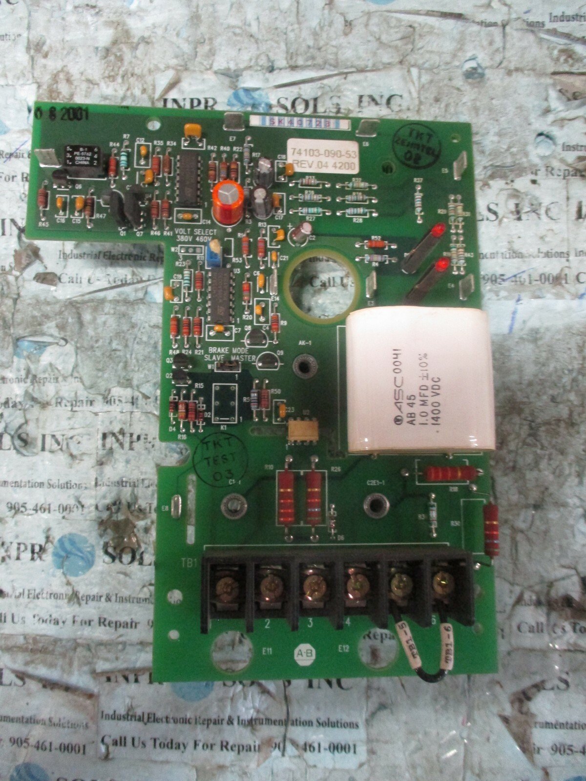 Allen-Bradley-74103-090-53-Top-Control-Board-Rev-04-4200-74103-091-02A-Tested-154019605989 Allen Bradley 74103-090-53 Top Control Board Rev 04 4200 74103-091-02A *Tested* - Image 1