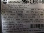 Allen Bradley VPL-B1652F-CK12AA Kinetix Servo Motor 6.4HP 4.77kW 4000rpm*Tested* - Image 8