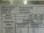 Baldor ZD18H43OV-ER Vector AC Drive 460VAC 30/40HP 22/30kW 40/50A *TESTED* - Image 9