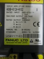 FANUC A06B-6124-H102 AC Servo Amplifier Module 1.1kW 565-679VDC Ser B 3A*Tested* - Image 6